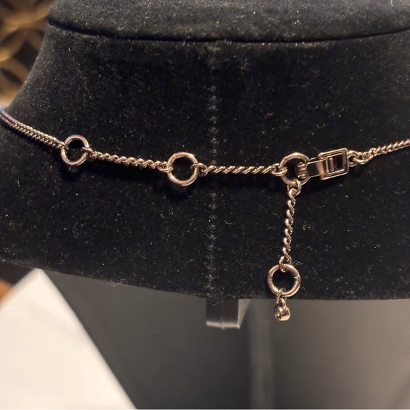 Givenchy chocolate color metal with big beautiful crystal rhinestones - Picture 5 of 10